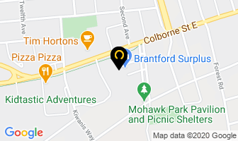 Natural Nail Care in Brantford map
