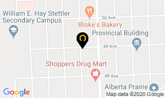 Natural Therapy Massage in Stettler map