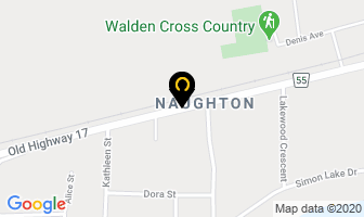 Naughton Service Centre in Sudbury map