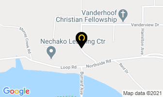 Nechako Career Centre in Vanderhoof map
