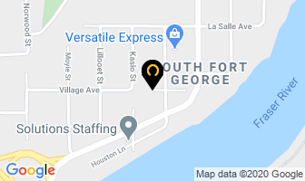 Nechako Karate Club in Prince George map