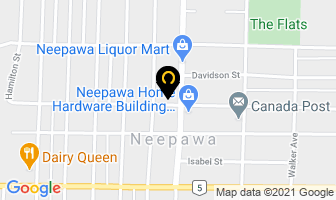 Neepawa Banner in Neepawa map