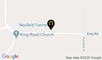 Neufeld Farms in Timmins map