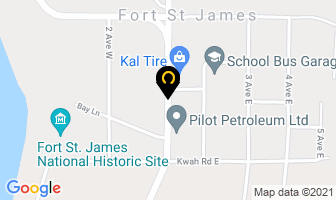 New Caledonia Motel in Bulkley-nechako C map