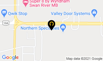New Country Motel in Swan River map