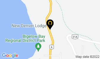 New Denver Lodge in New Denver map