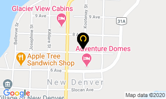New Denver Nursery School in New Denver map