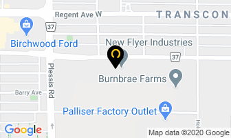 New Flyer Industries Ltd in Winnipeg map