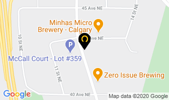 New Glass Industries Ltd in Calgary map