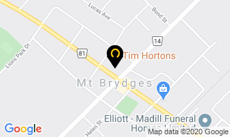 New Orleans Pizza in Mount Brydges map