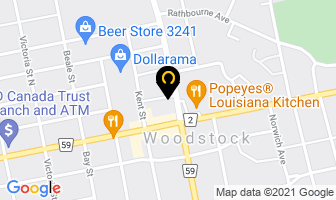New Orleans Pizza in Woodstock map