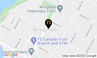 New Orleans Pizza in Wingham map