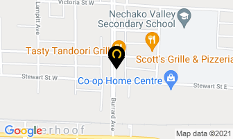 New Pagoda Restaurant in Vanderhoof map