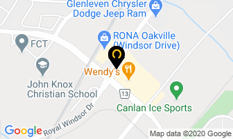 New Town Gate Cleaners in Oakville map