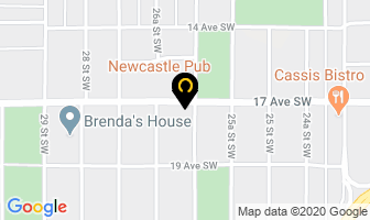 Newcastle Pub in Calgary map