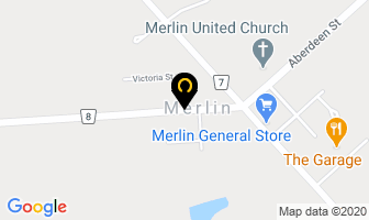 Newham Chevrolet Inc in Merlin map