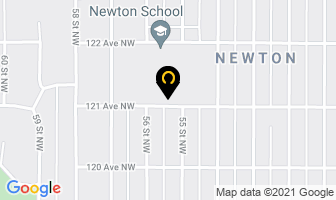 Newton Community League in Kenora map