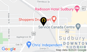Nexus Communications Marketing in Sudbury map