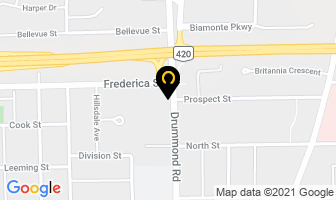 Niagara Denture Clinic in Niagara Falls map