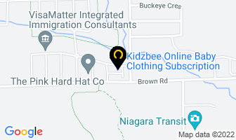 Niagara Dumpster Bin Rentals in Niagara Falls map