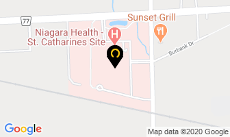 Niagara Health System in St. Catharines map
