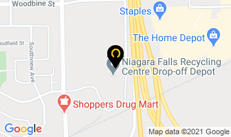Niagara Recycling in Niagara Falls map
