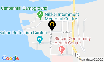 Nikkei Internment Memorial Centre in New Denver map