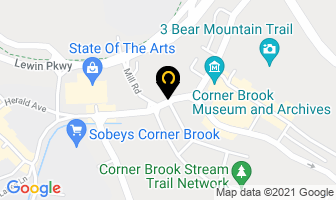 Nine Corner Brook Place in Corner Brook map