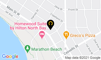 Nipissing Abstracts in North Bay map