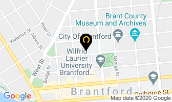 Nipissing University in Brantford map