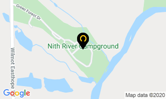 Nith River Campground in New Hamburg map