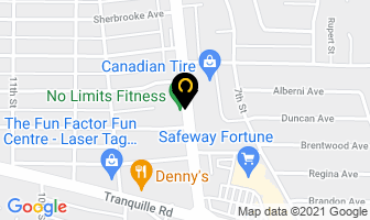 No Limits Fitness Ltd in Kamloops map