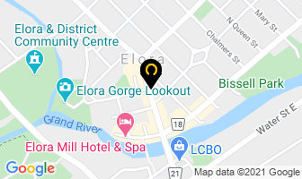 Noecker Travel in Elora map