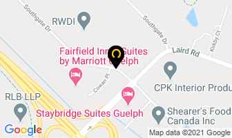 Norampac-Bird Head Office in Guelph map