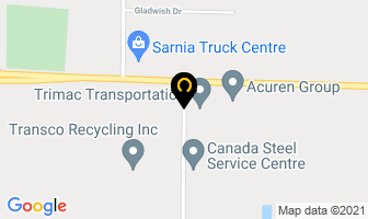 Nordell Excavating in Sarnia map