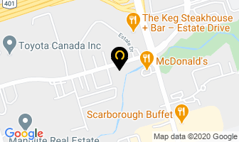 North American Decor in Orillia map