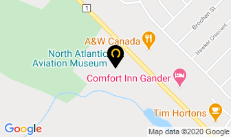 North Atlantic Aviation Museum in Gander map