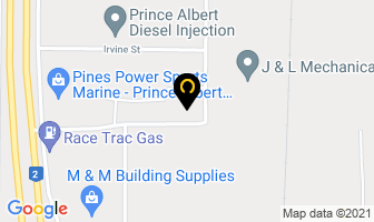 North Bay Trailer Park in Prince Albert map