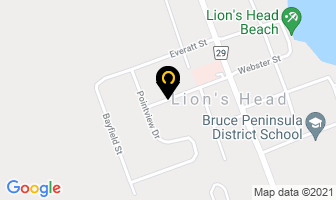 North Bruce Dental Centre in Lion's Head map