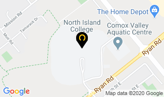 North Island College in Courtenay map