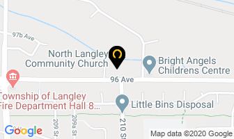 North Langley Community Church in Langley map