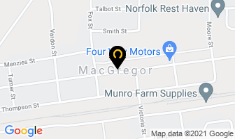 North Norfolk-Macgregor Library in Macgregor map