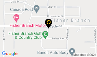 North Of 68 in Fisher Branch map