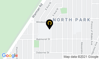 North Park Wilson School in Saskatoon map