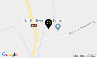 North River Fish Farms in Upper North River map