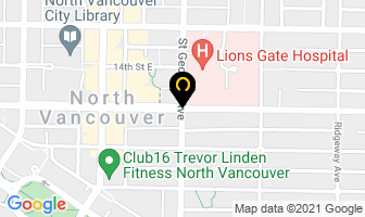 North Shore Courier in North Vancouver map