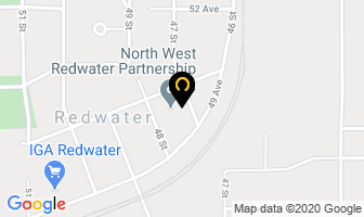 North West Redwater Partnership in Redwater map