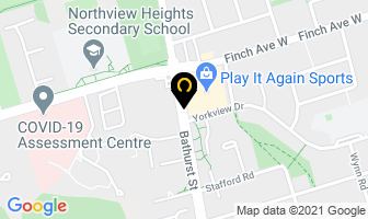 North York Translation & Notarization Services in Toronto map