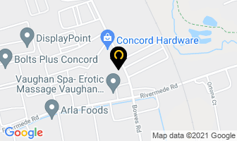 Northern Adhesives in Vaughan map