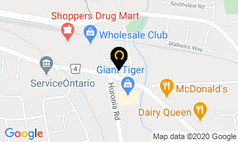 Northern Aqs in Barrie map